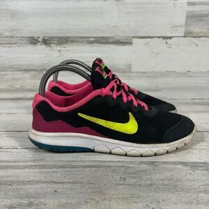 Nike Womens Flex‎ Experience Athletic Running Shoes Pink Black Size 7.5